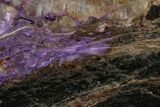 Purple Polished Charoite Slab - Siberia #129067-1